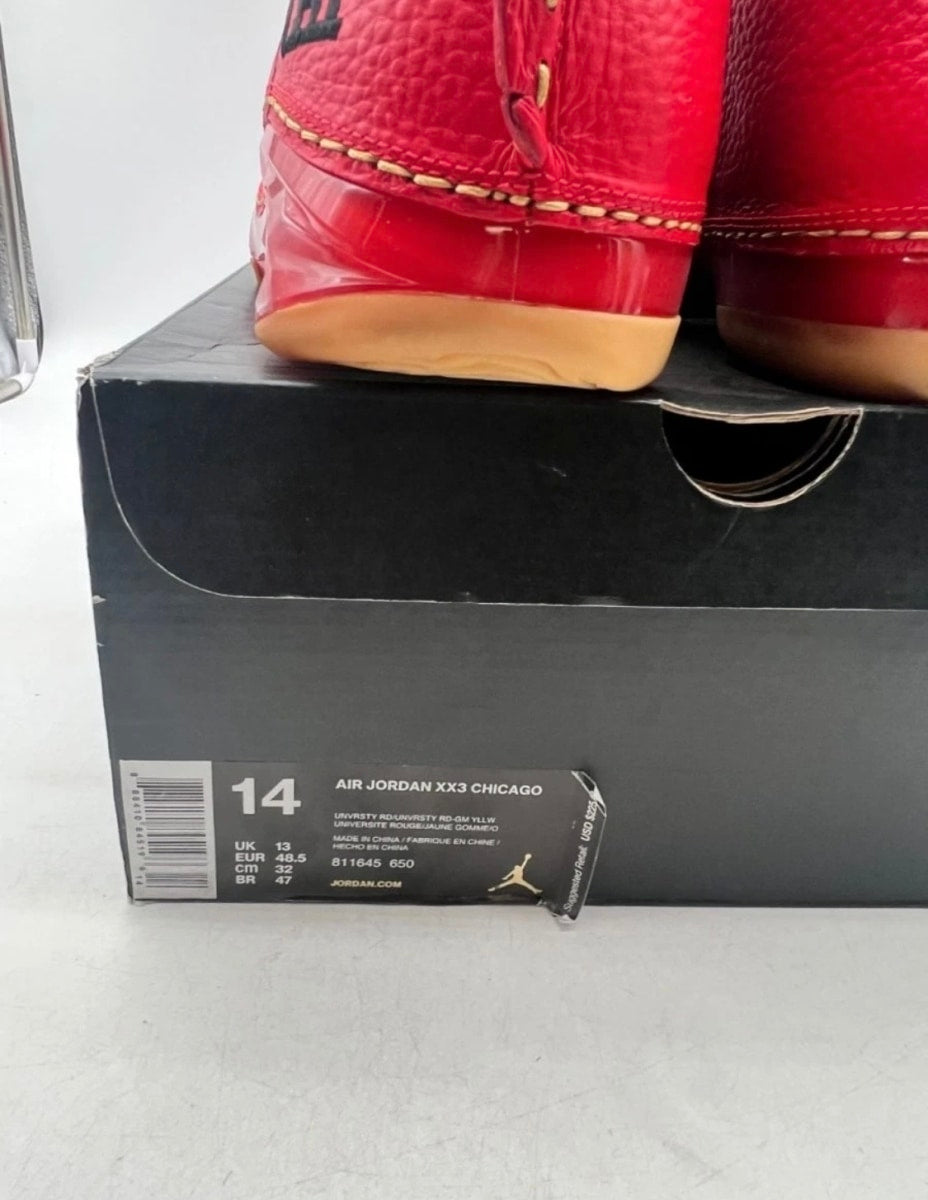 Jordan 23 Chicago 14 (Lightly Worn Pre-Owned)JordanUniversity Red/University Red-Gum Yellow - Image 4