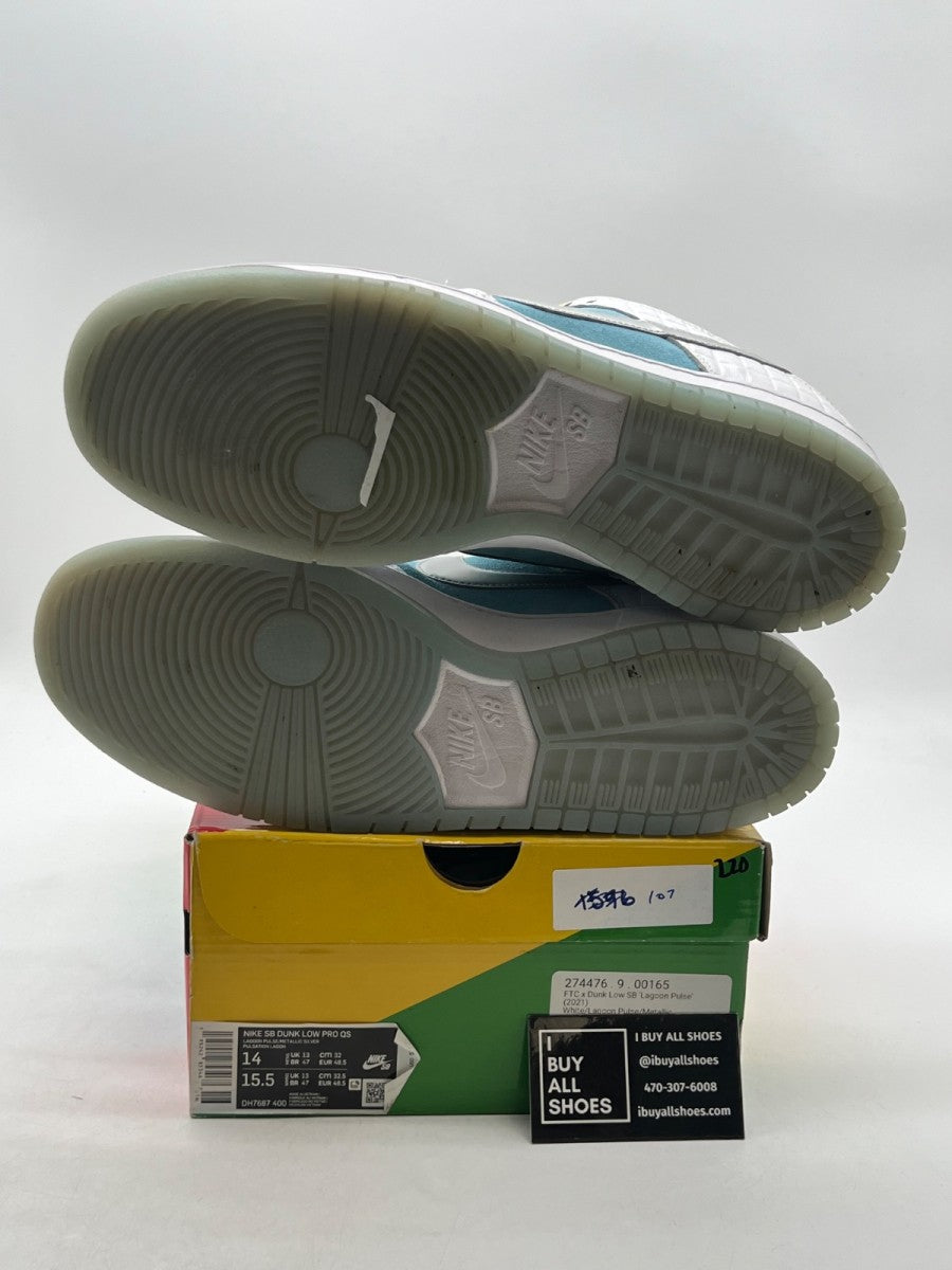 Nike SB Dunk Low FTC Lagoon Pulse 14 (Lightly Worn Pre-Owned) - Image 8