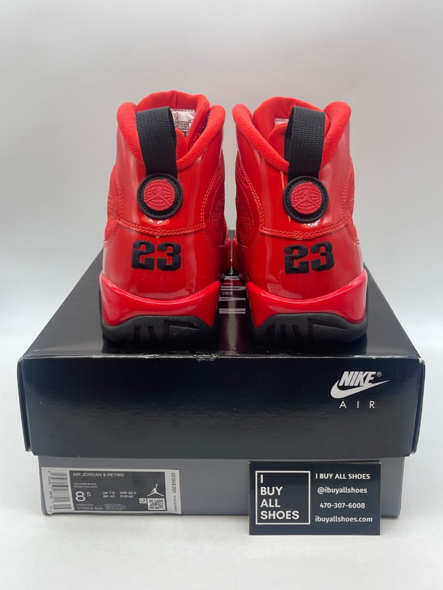Jordan 9 Retro Chile Red 8.5 (Moderately Worn Pre-Owned) - Image 3