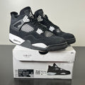 Jordan 4 Retro White Thunder 10.5 (Moderately Worn Pre-Owned)JordanBlack/White/Black - Image 1