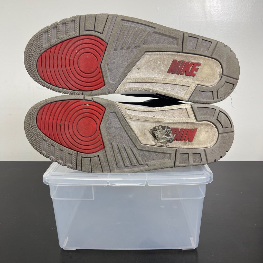 Jordan 3 Retro Black Cement (2018) 12 (Moderately Worn Pre-Owned)JordanBlack/Fire Red-Cement Grey-White - Image 5