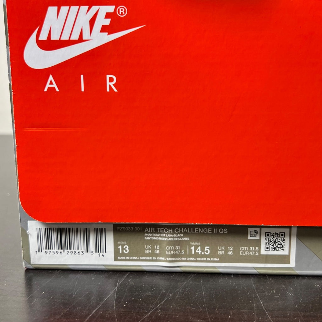 Nike Air Tech Challenge II Hot Lava (2024) 13 (Lightly Worn Pre-Owned)NikePhantom/Hot Lava/Black/Silver/Pale Ivory - Image 5
