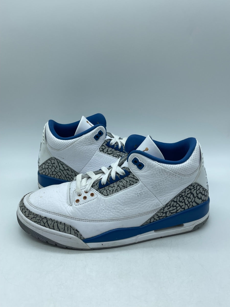 Jordan 3 Retro Wizards 10.5 (Moderately Worn Pre-Owned)JordanWhite/True Blue/Metallic Copper/Cement Grey - Image 1
