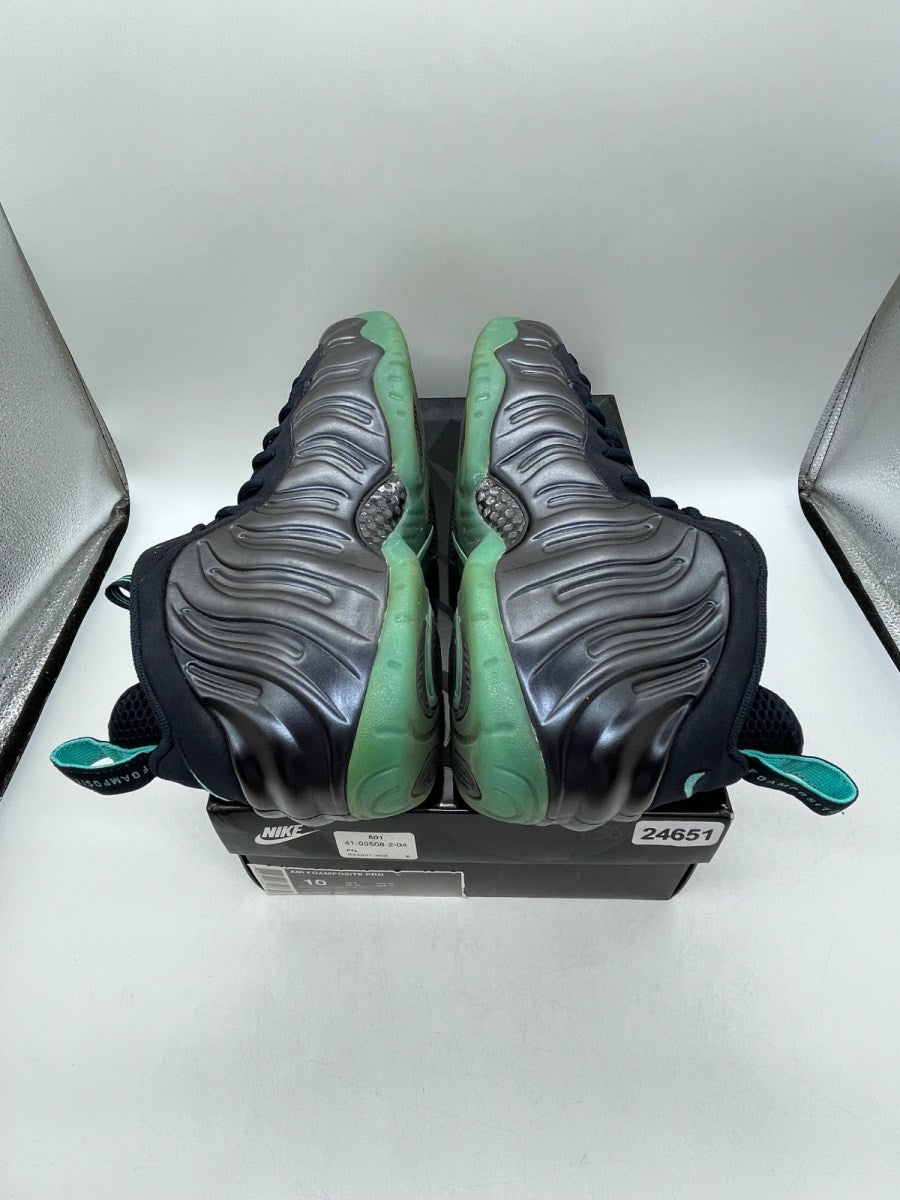 Nike Air Foamposite Pro Dark Obsidian 10 (Moderately Worn Pre-Owned)NikeDark Obsidian/Dark Obsidian-Blue Aquamarine - Image 6