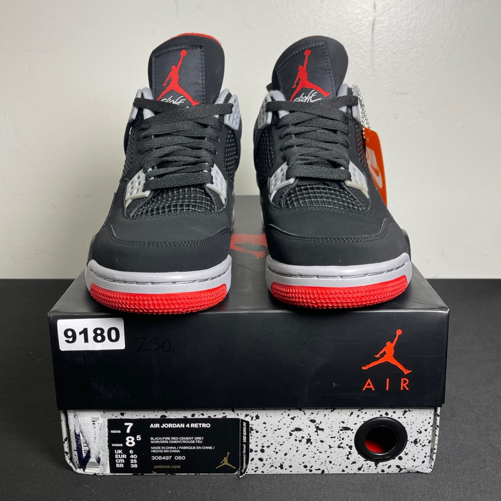 Jordan 4 Retro Bred (2019) (Size 7) - aux