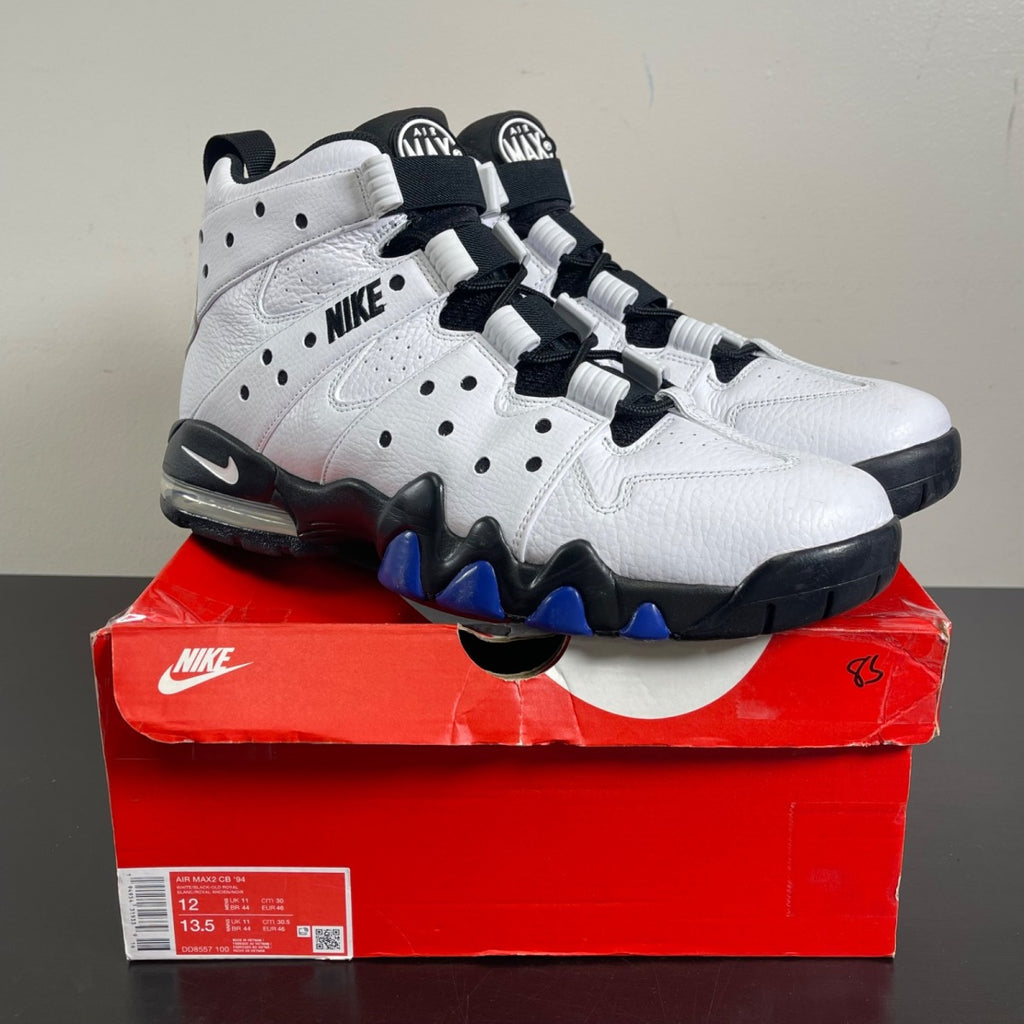 Nike Air Max 2 CB '94 White Old Royal 12 (Moderately Worn Pre-Owned)NikeWhite/Old Royal-Black - Image 1