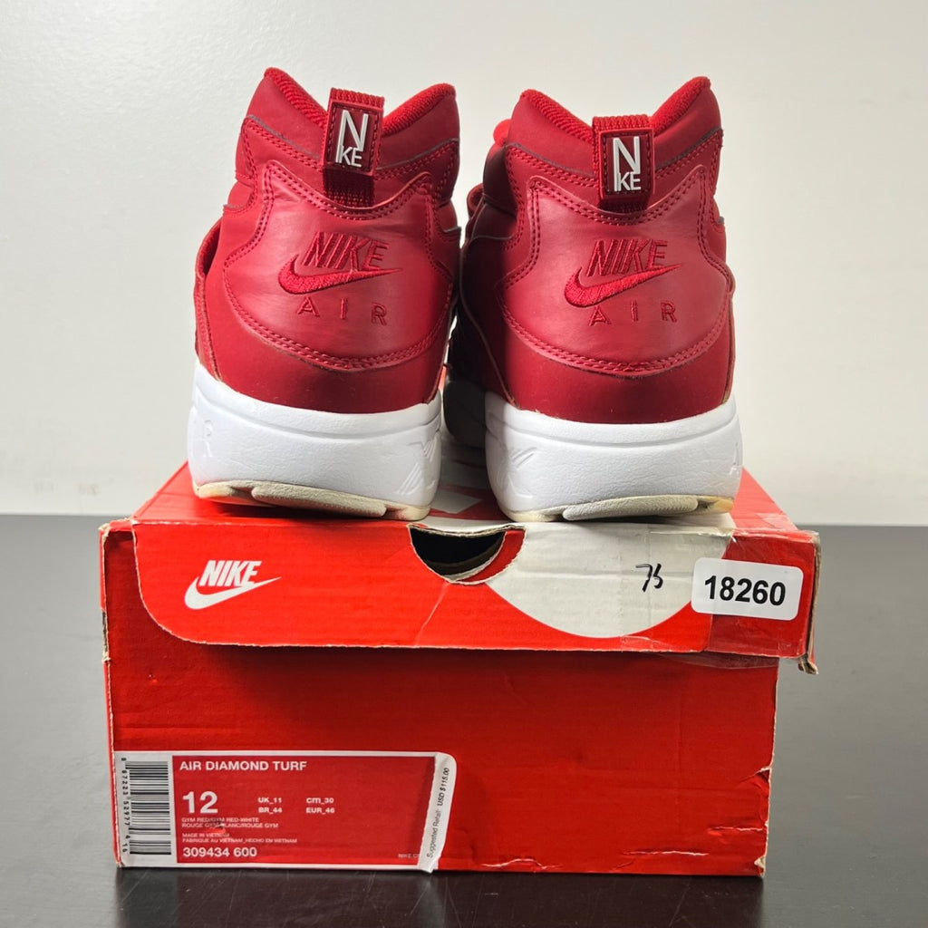 Nike Air Diamond Turf Deion Sanders 12 (Moderately Worn Pre-Owned)NikeGym Red/Gym Red-White - Image 5