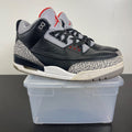 Jordan 3 Retro Black Cement (2018) 12 (Moderately Worn Pre-Owned)JordanBlack/Fire Red-Cement Grey-White - Image 1