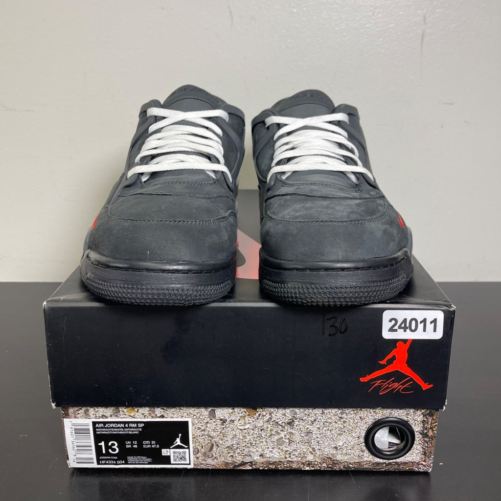 Jordan 4 RM SP Nigel Sylvester Driveway Grey 13 (Moderately Worn Pre-Owned)JordanAnthracite/Anthracite/University Red/White - Image 2