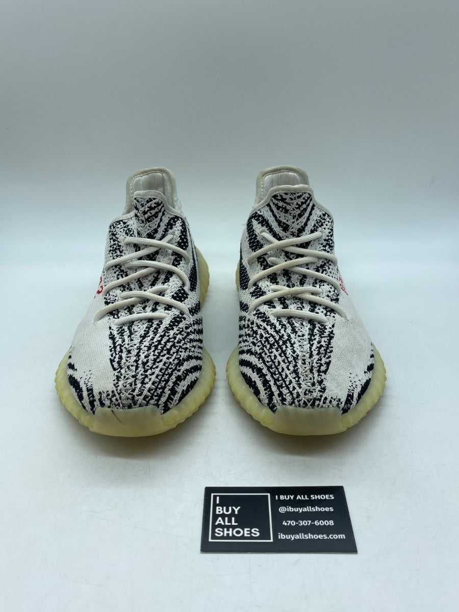 adidas Yeezy Boost 350 V2 Zebra 10 (Heavily Worn Pre-Owned) - Image 2