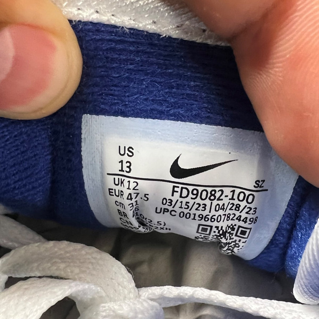 Nike Air Max 1 Deep Royal Blue 13 (Lightly Worn Pre-Owned)NikeWhite/Black/Deep Royal Blue - Image 7