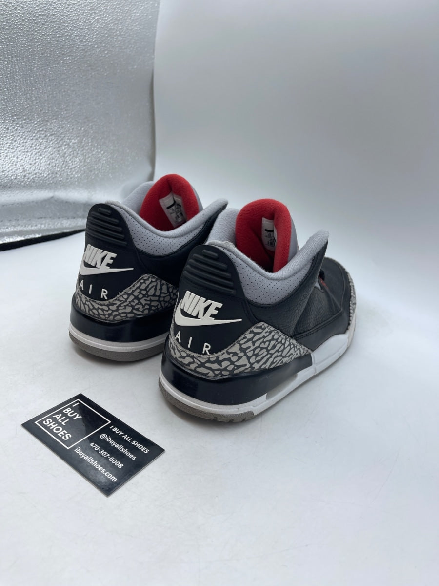 Jordan 3 Retro Black Cement (2018) 10 (Heavily Worn Pre-Owned) - Image 5