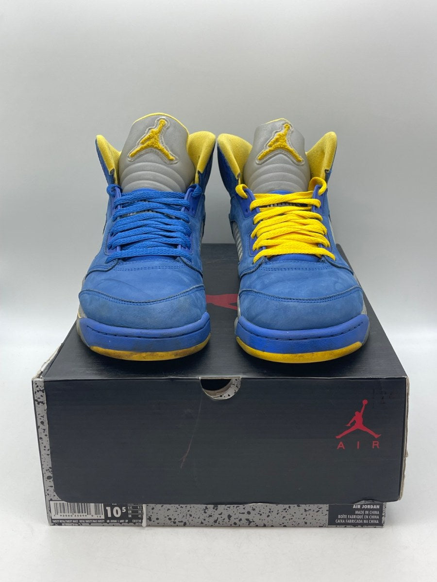 Jordan 5 Retro JSP Laney Varsity Royal 10.5 (Moderately Worn Pre-Owned)JordanVarsity Royal/Varsity Maize-Light Charcoal - Image 2