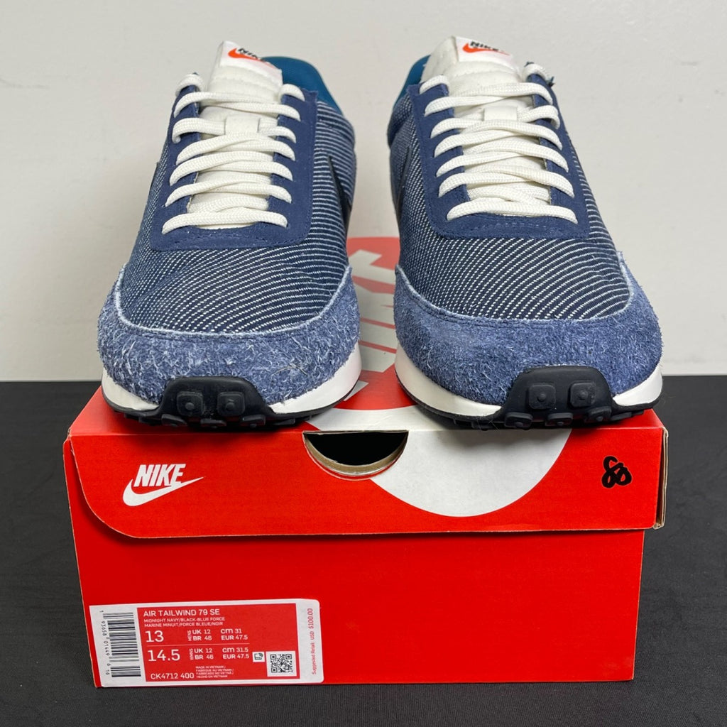 Nike Air Tailwind 79 Denim 13 (Moderately Worn Pre-Owned)NikeMidnight Navy/Blue Force-Sail-Black - Image 2