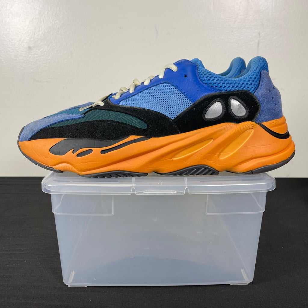adidas Yeezy Boost 700 Bright Blue 12 (Moderately Worn Pre-Owned)adidasBright Blue/Orange - Image 3