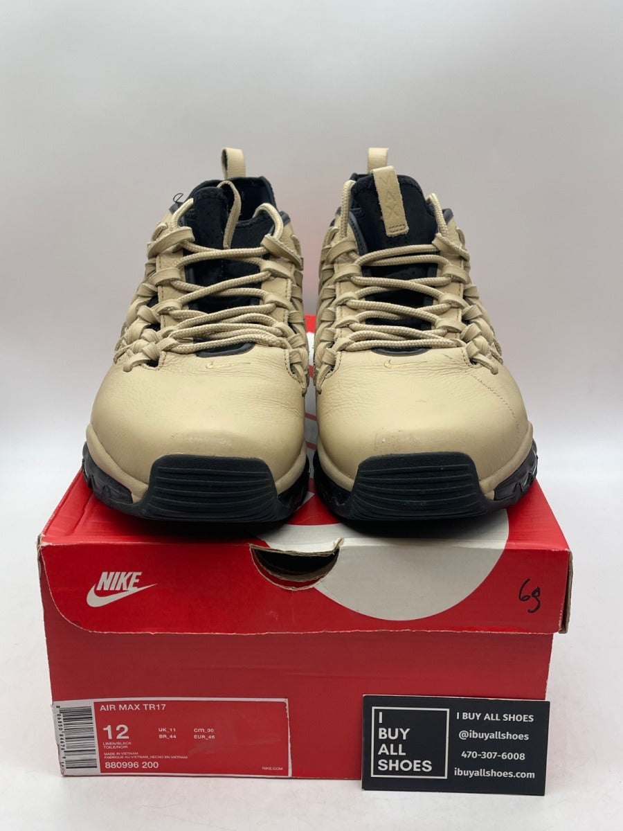 Nike Air Max Tr17 Linen/Black 12 (Moderately Worn Pre-Owned) - Image 2