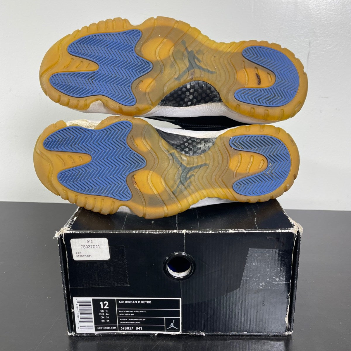Jordan 11 Retro Space Jam (2009) 12 (Moderately Worn Pre-Owned)JordanBlack/Varsity Royal-White - Image 5