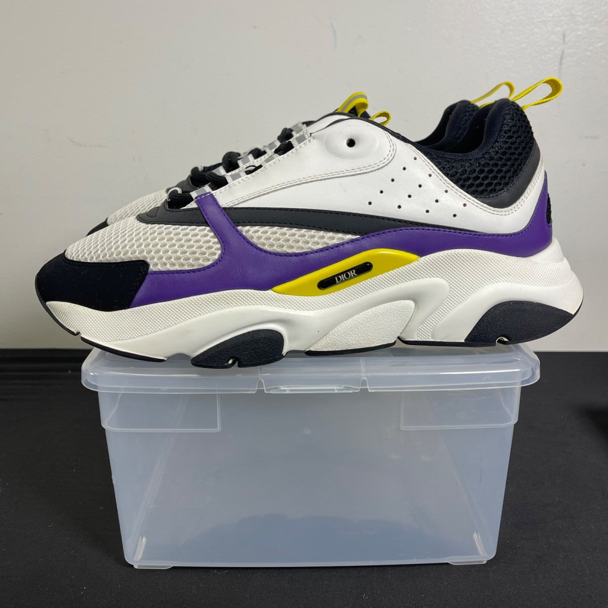 Dior B22 Violet White 44 (Moderately Worn Pre-Owned)DiorWhite/Violet/Yellow - Image 3
