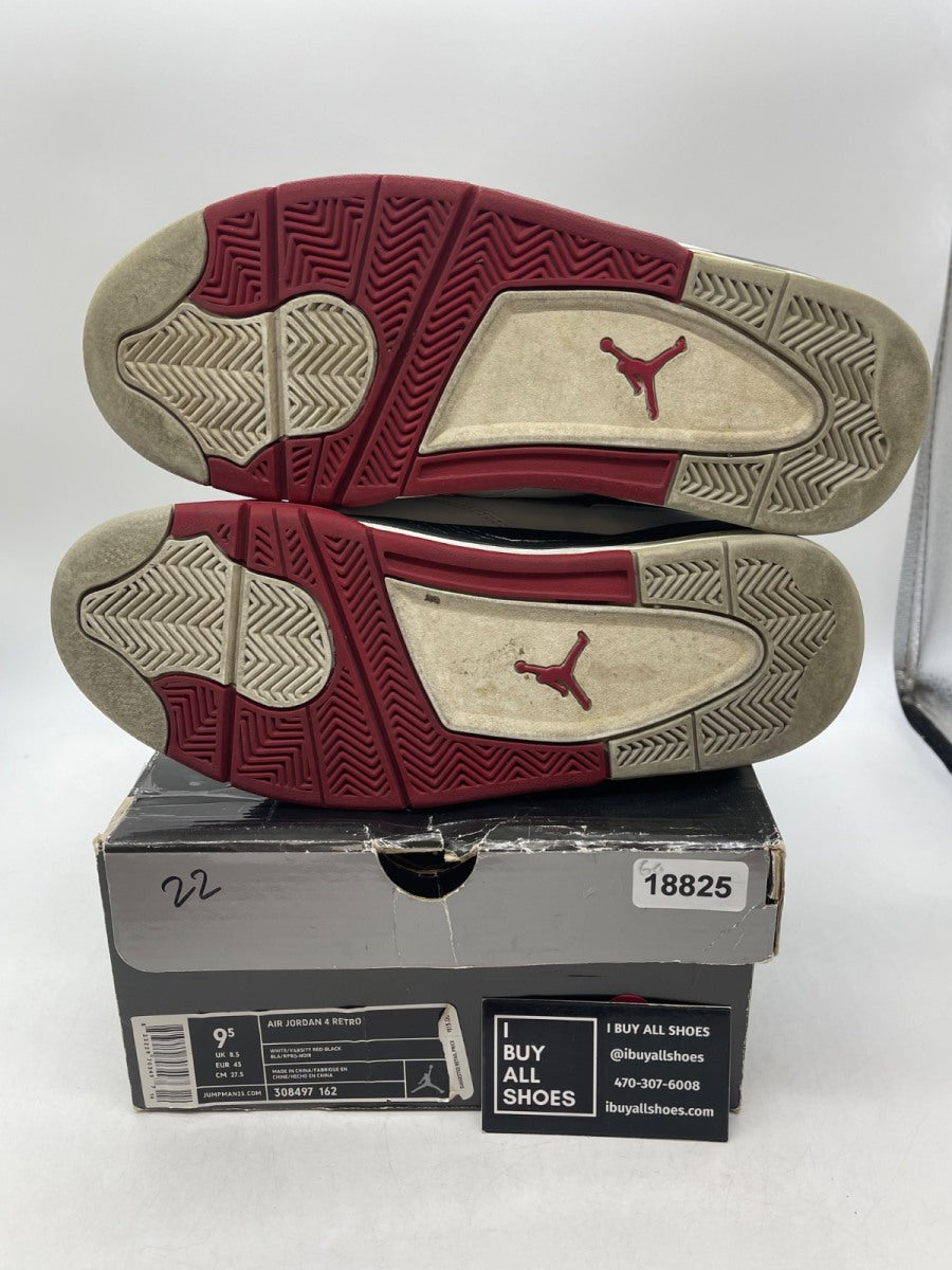 Jordan 4 Retro Fire Red Mars Blackmon 9.5 (Heavily Worn Pre-Owned) - Image 7