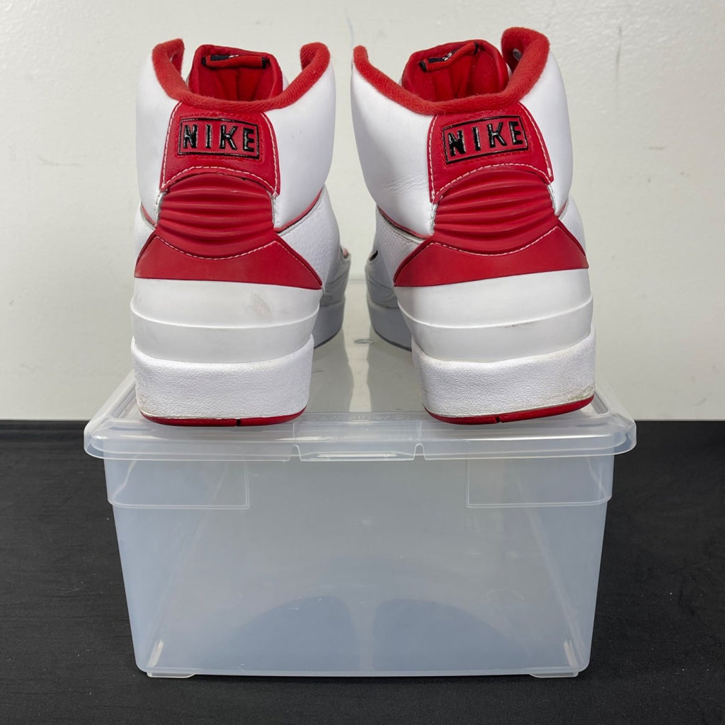 Jordan 2 Retro White Red CDP (2008) 14 (Moderately Worn Pre-Owned)JordanWhite/Varsity Red - Image 4