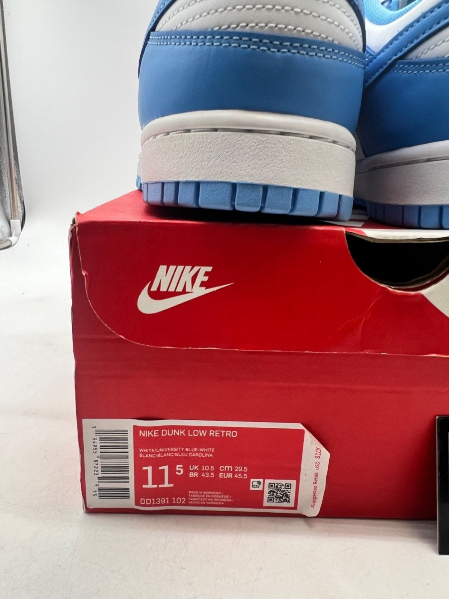 Nike Dunk Low UNC (2021) 11.5 (Lightly Worn Pre-Owned) - Image 7