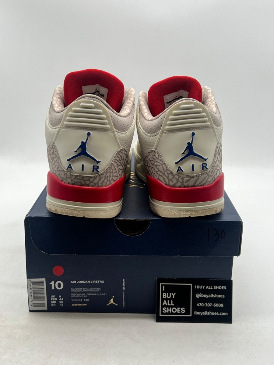 Jordan 3 Retro International Flight 10 (Lightly Worn Pre-Owned) - Image 3