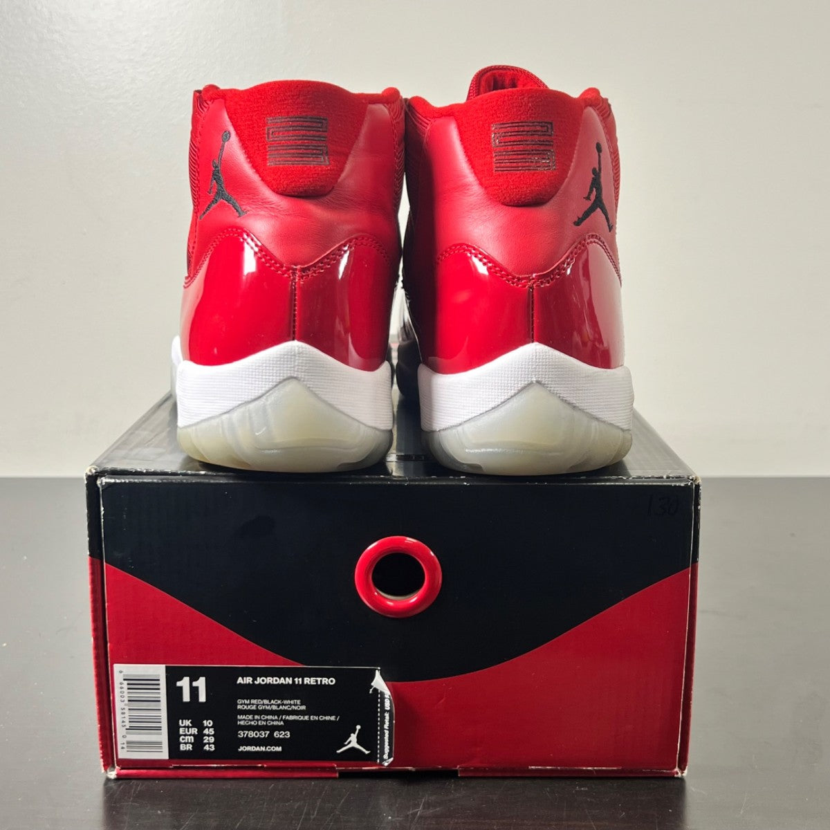 Jordan 11 Retro Win Like 96 11 (Lightly Worn Pre-Owned)JordanGym Red/Black-White - Image 5