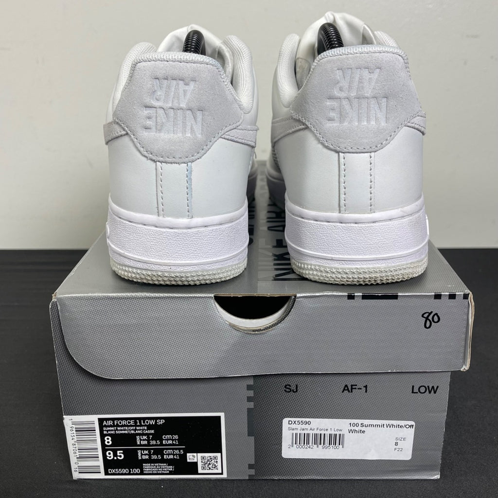 Nike Air Force 1 Low SP Slam Jam White 8 (Moderately Worn Pre-Owned)NikeSummit White/Off White - Image 4