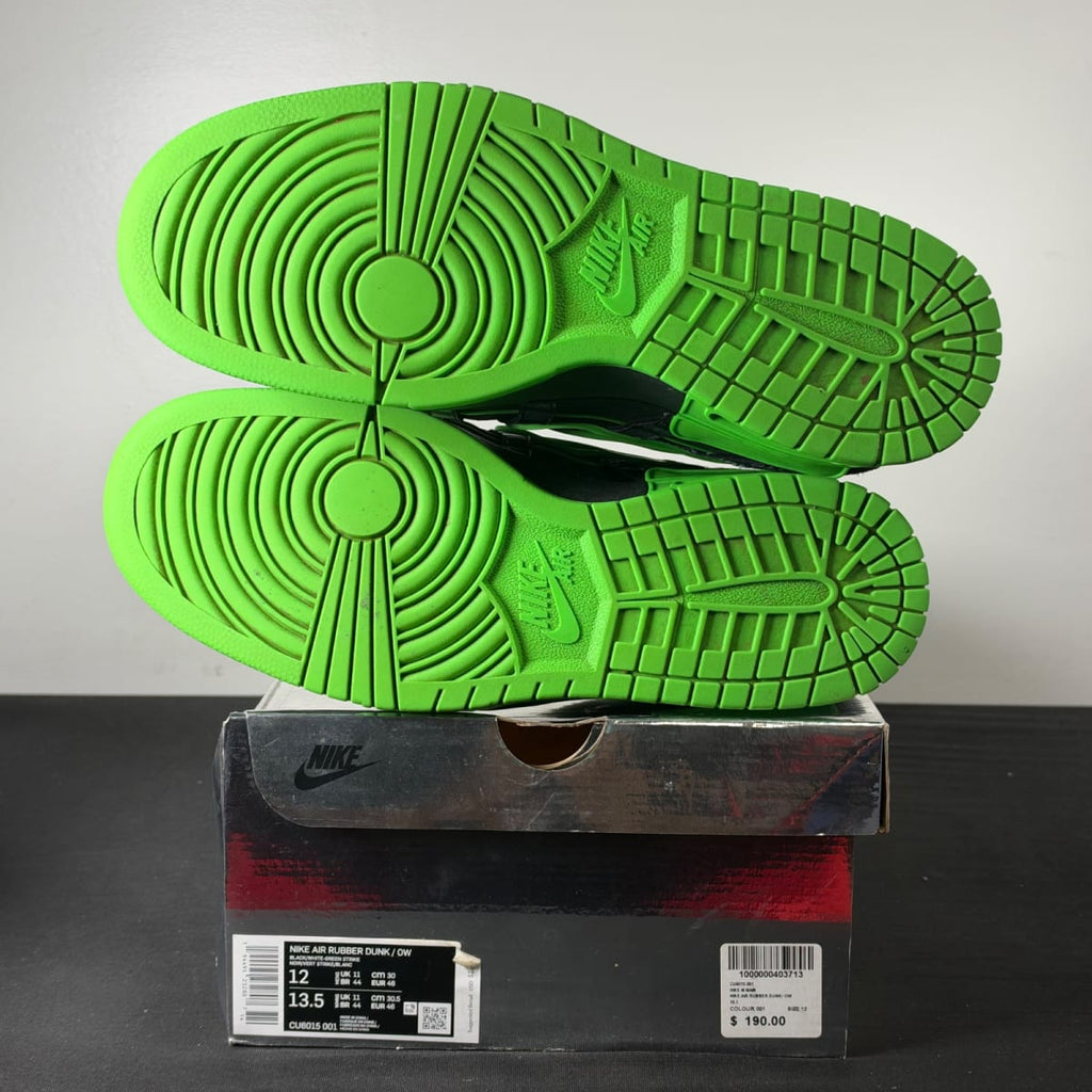 Nike Air Rubber Dunk Off-White Green Strike (Size 12) - aux