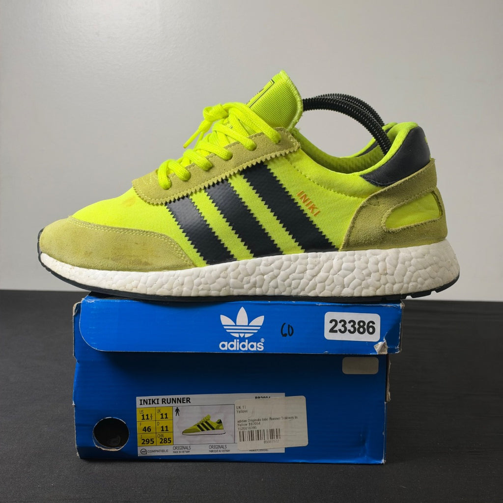 adidas Iniki Runner Solar Yellow (Size 11.5) - Image 3