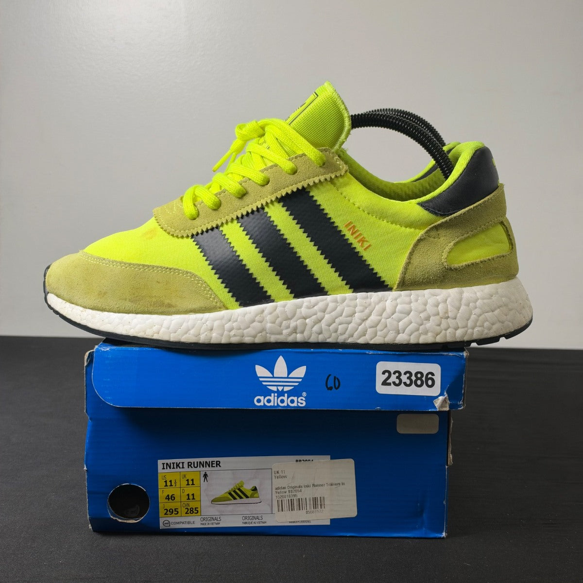 adidas Iniki Runner Solar Yellow (Size 11.5) - Image 3