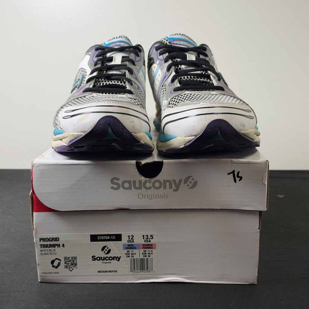 Saucony ProGrid Triumph 4 White Blue (Size 12) - Image 2