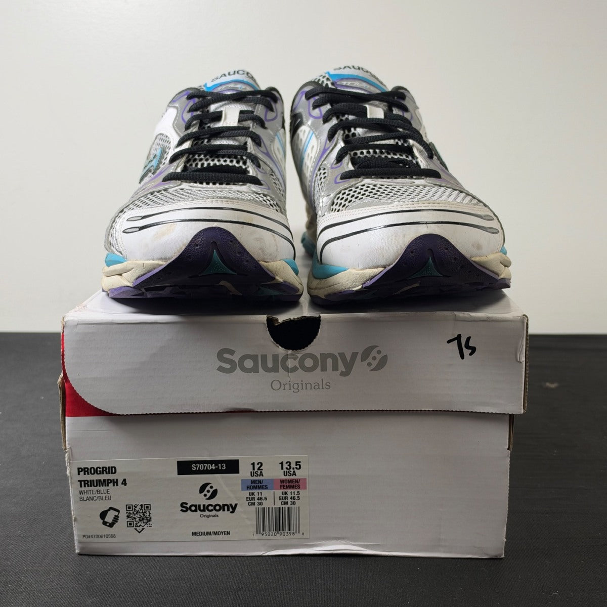 Saucony ProGrid Triumph 4 White Blue (Size 12) - Image 2
