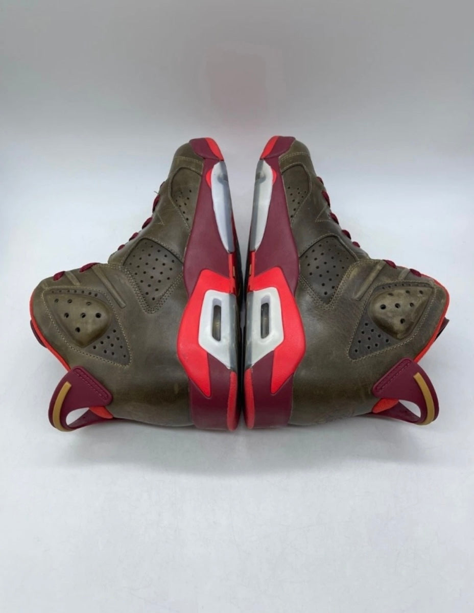 Jordan 6 Retro Cigar 10.5 (Lightly Worn Pre-Owned)JordanRaw Umber/Team Red-Metallic Gold-Challenge Red - Image 8