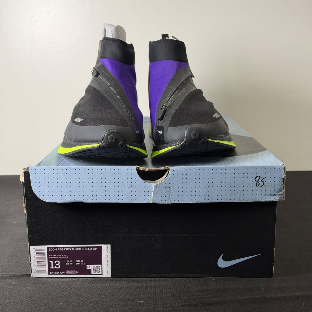 Nike Zoom Pegasus Turbo Shield Black/Voltage Purple (Size 13) - aux