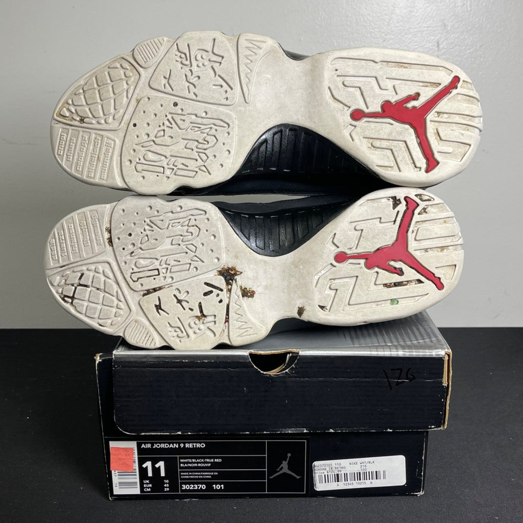 Jordan 9 Retro White Black Red (2002) (Size 11) - Image 5