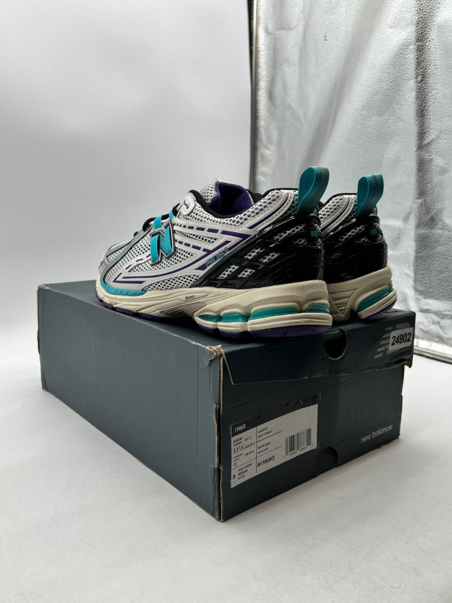New Balance 1906R Charlotte Hornets 11.5 (Lightly Worn Pre-Owned)New BalanceOff-White/Aqua/Purple/Black - Image 4