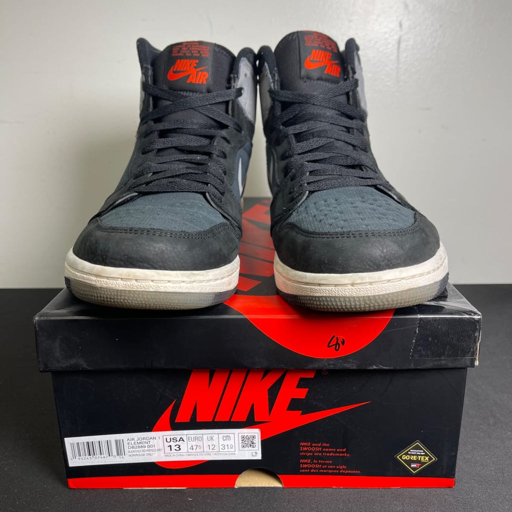 Jordan 1 Retro High Element Gore-Tex Black Particle Grey (Size 13) - aux
