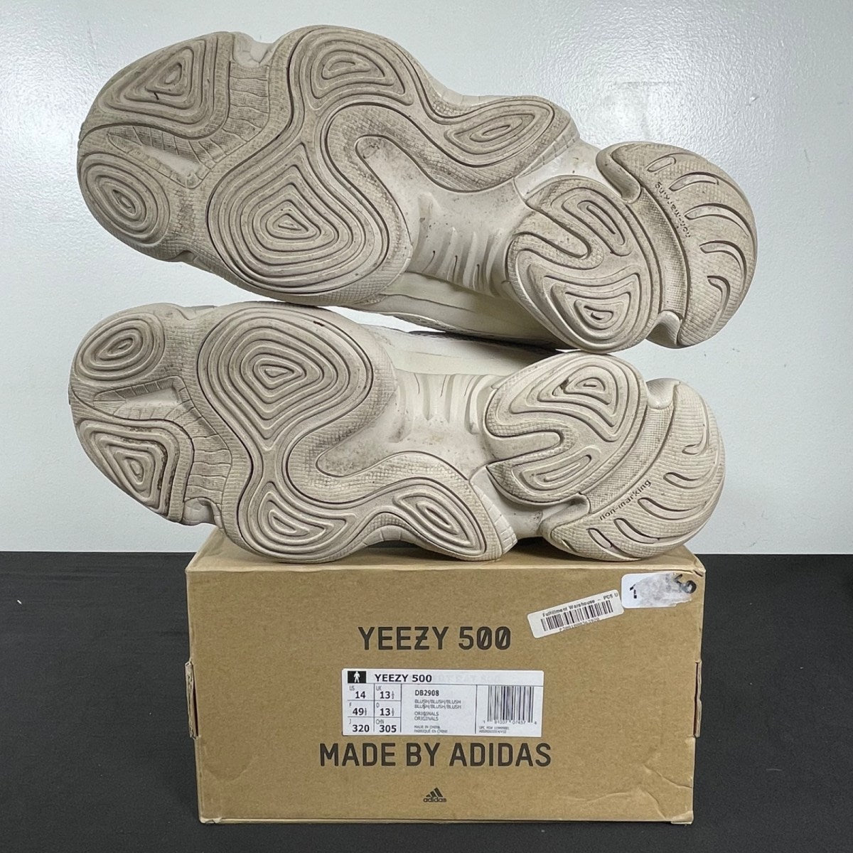 adidas Yeezy 500 Blush 14 (Moderately Worn Pre-Owned)adidasBlush/Blush/Blush - Image 5