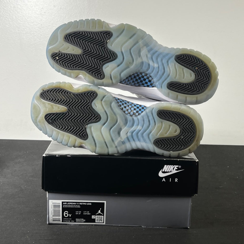 Jordan 11 Retro Legend Blue (2024) (GS) 6Y (Moderately Worn Pre-Owned)JordanWhite/Legend Blue/Black - Image 6