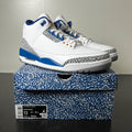 Jordan 3 Retro Wizards 13 (Lightly Worn Pre-Owned)JordanWhite/True Blue/Metallic Copper/Cement Grey - Image 1