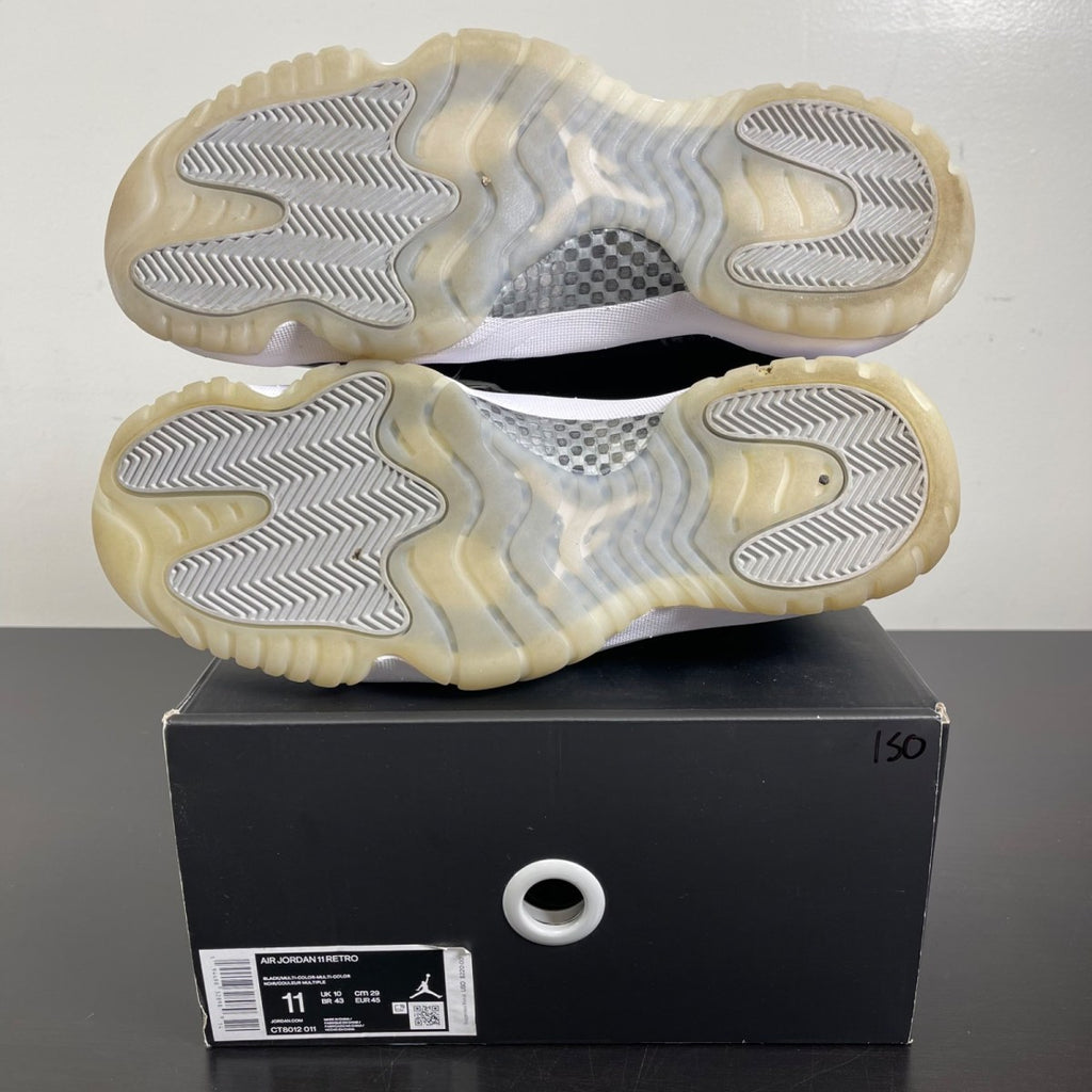 Jordan 11 Retro Jubilee 25th Anniversary 11 (Moderately Worn Pre-Owned)JordanBlack/Multi-Color-White-Multi-Color - Image 5