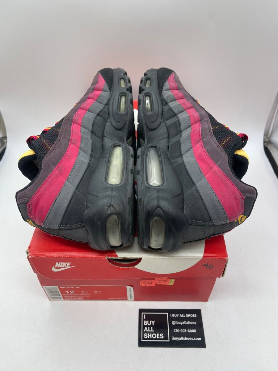 Nike Air Max 95 Black Tuscan Rust Laser Orange 12 (Moderately Worn Pre-Owned) - Image 6