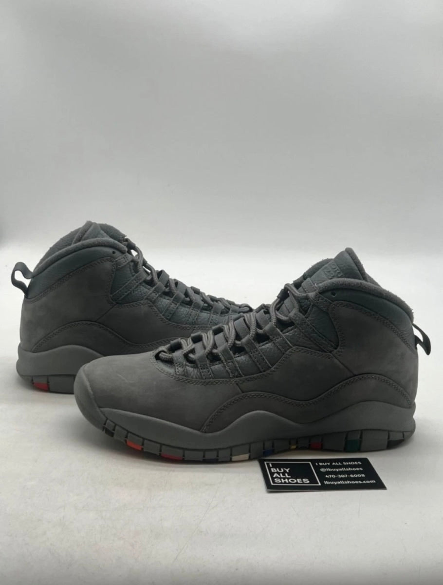 Jordan 10 Retro Cool Grey 11 (Lightly Worn Pre-Owned)JordanCool Grey/Cool Grey-White - Image 1