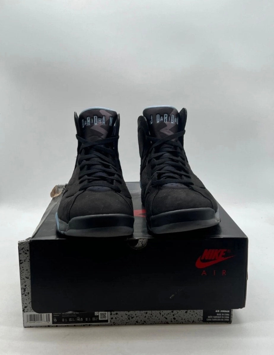 Jordan 7 Retro Chambray (2023) 15 (Moderately Worn Pre-Owned)JordanBlack/Chambray/Light Graphite - Image 2