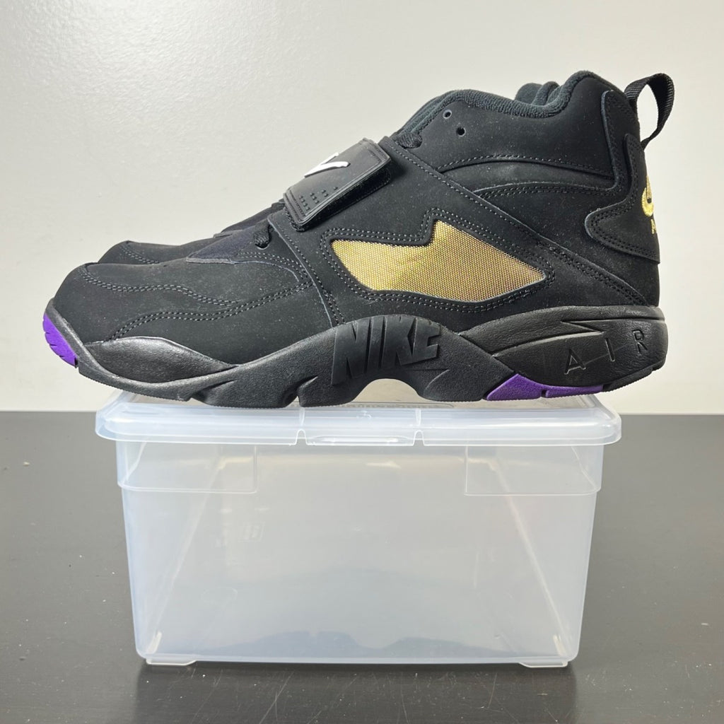Nike Air Diamond Turf Ravens (2025) 13 (Lightly Worn Pre-Owned)NikeBlack/White-Club Purple-Metallic Gold - Image 3