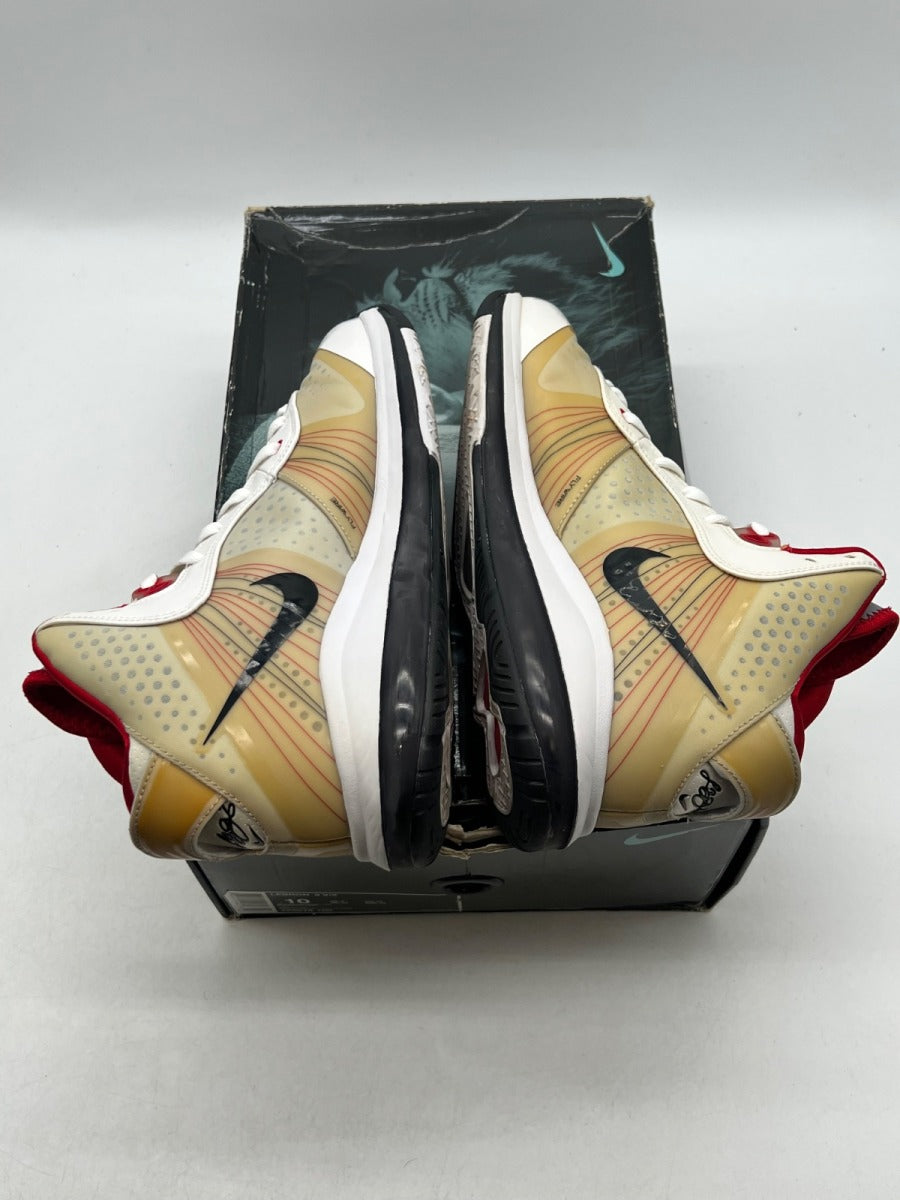 Nike LeBron 8 Home 10 (Moderately Worn Pre-Owned)NikeWhite/black-Sport Red - Image 7