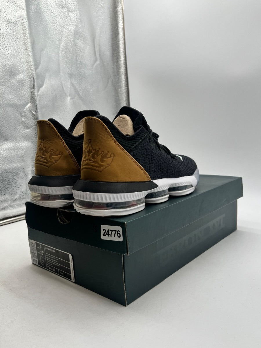 Nike LeBron 16 Low Black Wheat Soundtrack 9 (Lightly Worn Pre-Owned)NikeBlack/Multi-Color-White-Wheat - Image 5