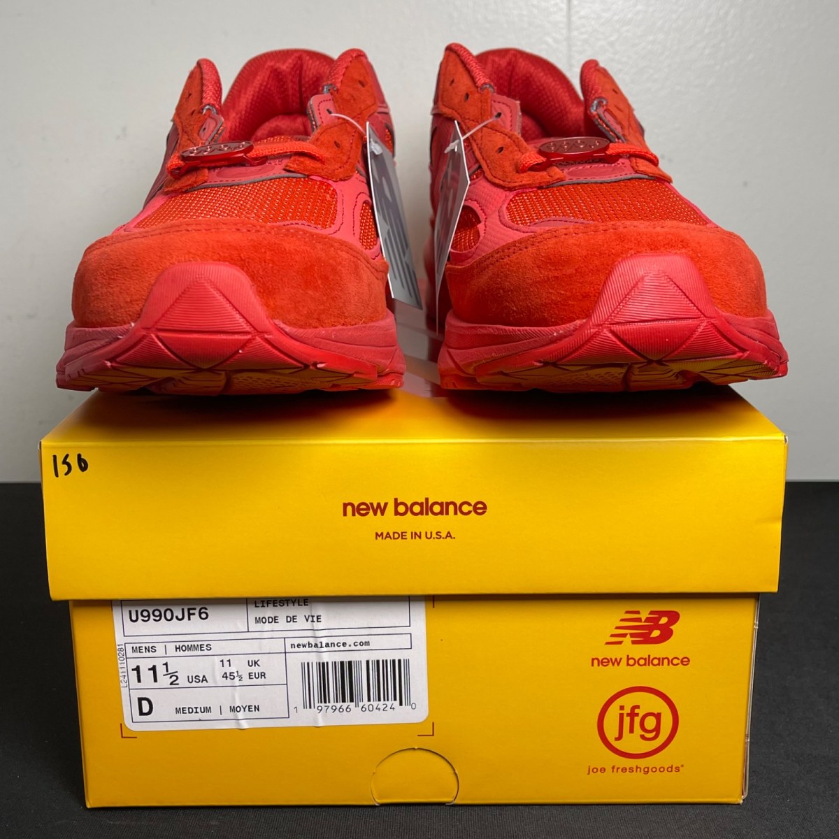 New Balance 990v6 MiUSA Joe Freshgoods Paris Red (Size 11.5) - Image 2