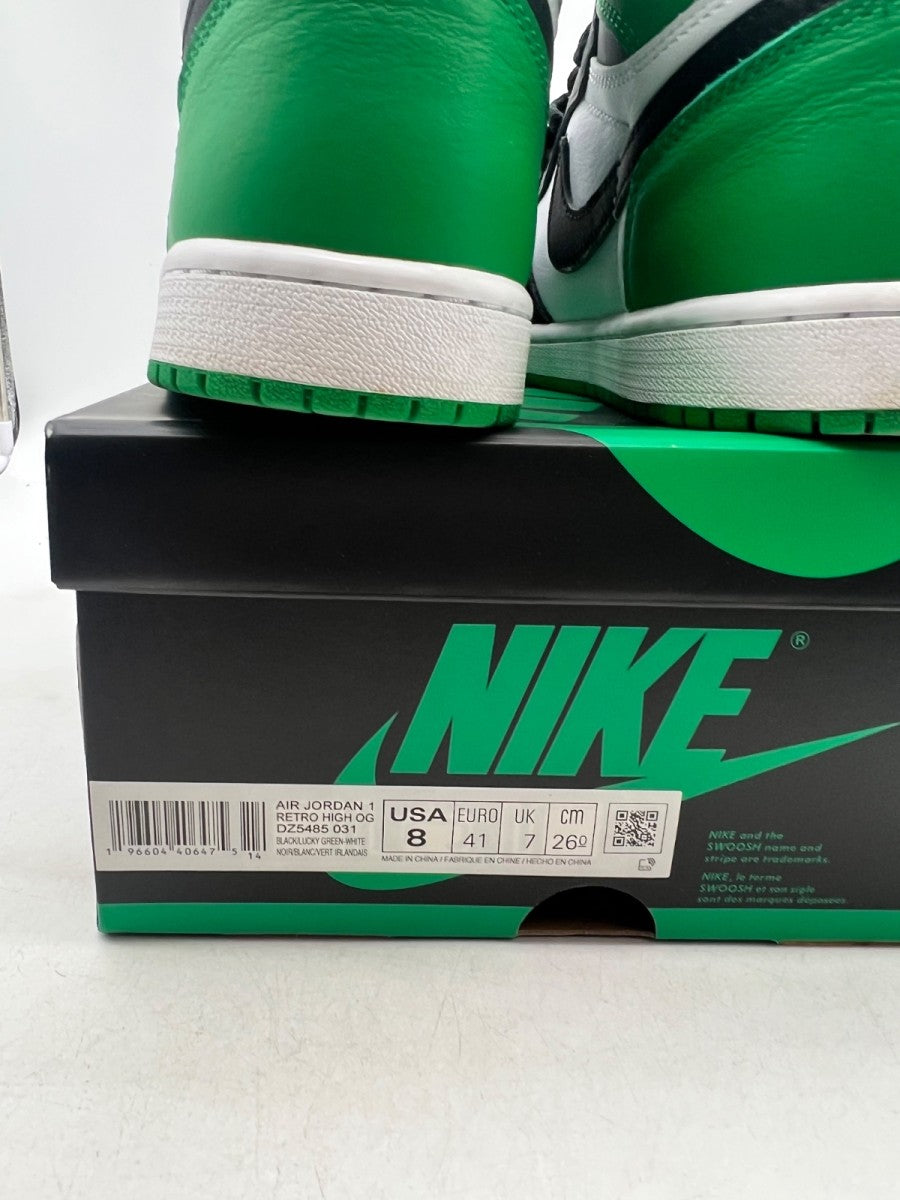 Jordan 1 Retro High OG Lucky Green 8 (Moderately Worn Pre-Owned) - Image 4